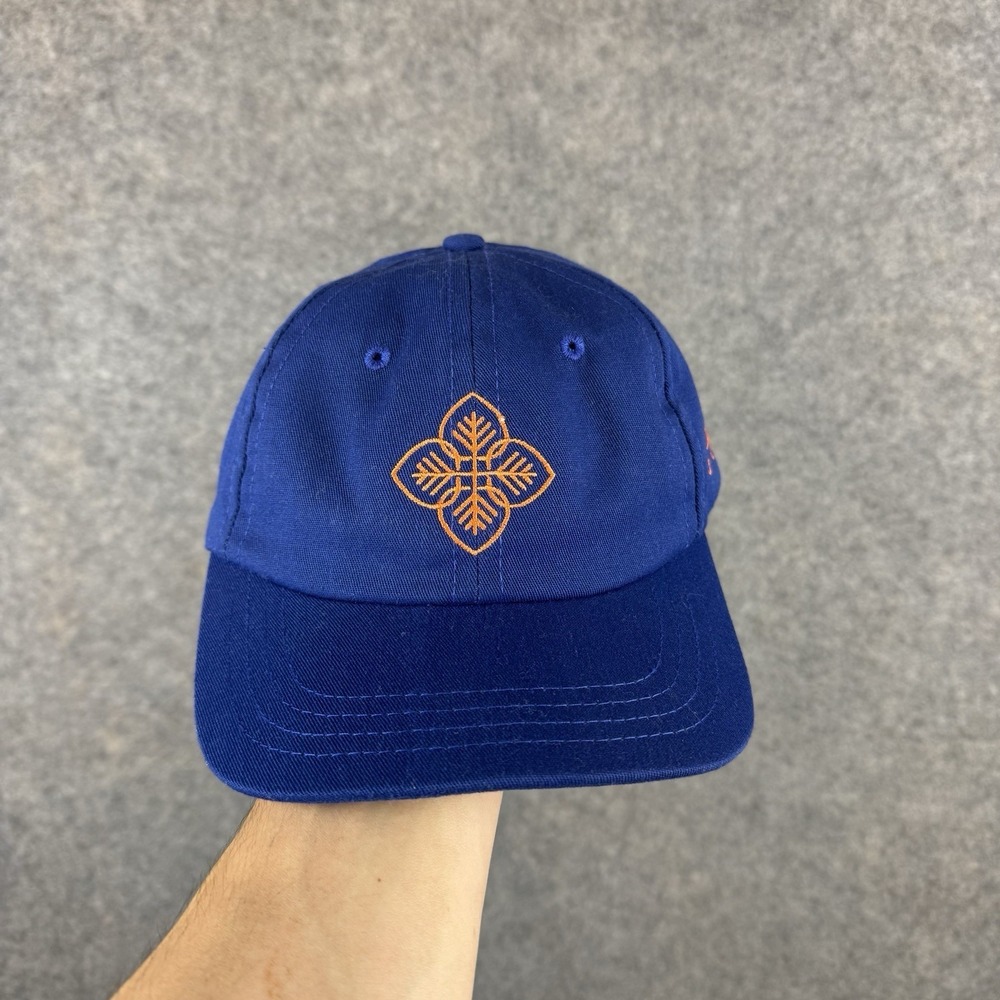 Camp Aspen Snow Leaf Sport Cap Hat Adjustable Blue Counselor